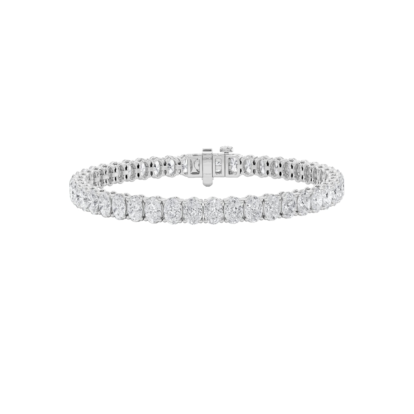 Oval Lab Diamond North-South Tennis Bracelet