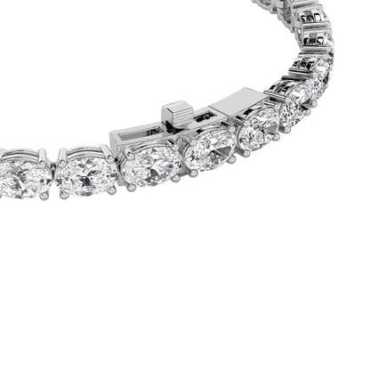 Oval Lab Diamond East-West Tennis Bracelet