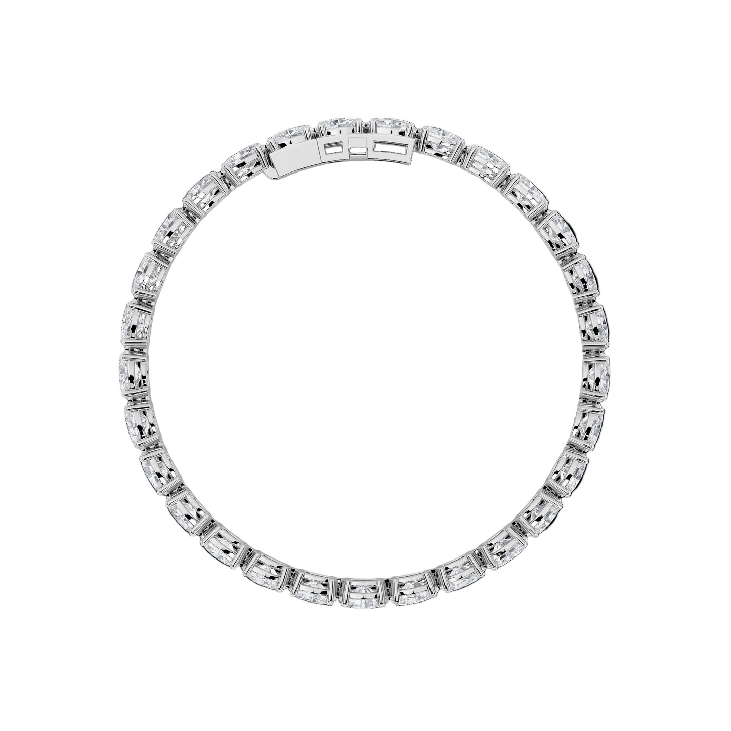 Oval Lab Diamond East-West Tennis Bracelet