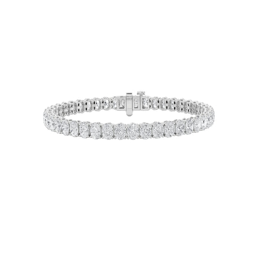 Oval Lab Diamond North-South Tennis Bracelet