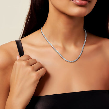 Classic Lab Diamond Tennis Necklace