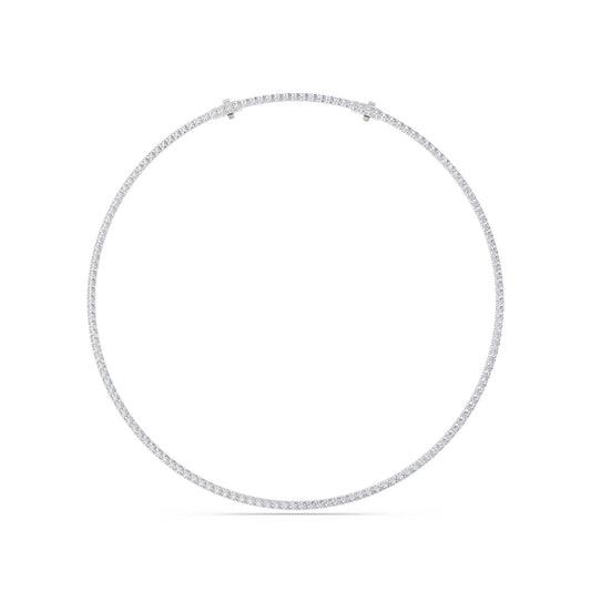 Classic Lab Diamond Tennis Necklace