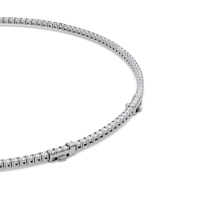 Classic Lab Diamond Tennis Necklace
